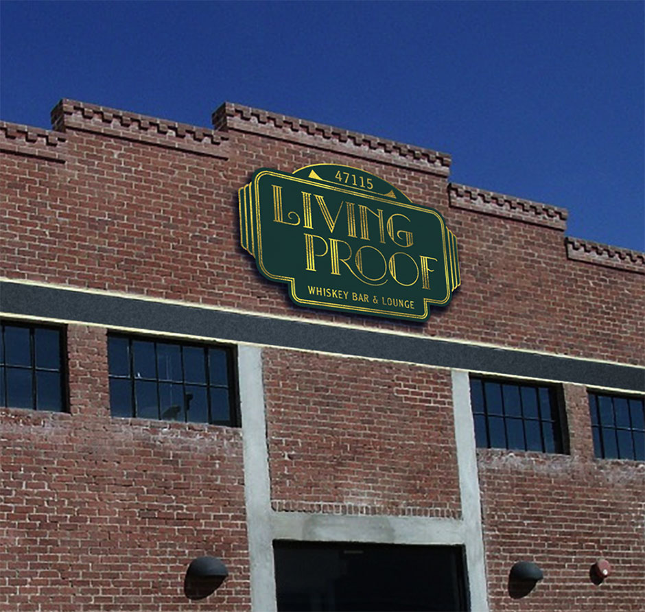 Living Proof Building Sign